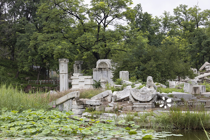 北京圆明园西洋楼遗址图片素材
