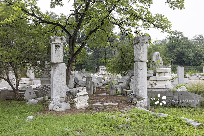 北京圆明园西洋楼遗址图片素材