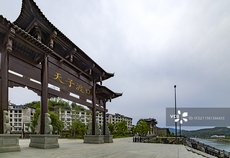 湖北十堰，全国文物重点保护单位，国家AAAA级旅游风景区，上津古城图片素材