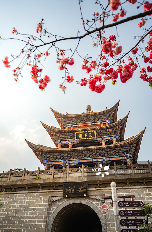 大理古城五华楼图片素材