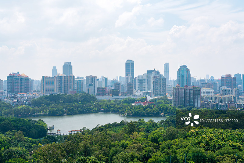广州城市天际线风光图片素材