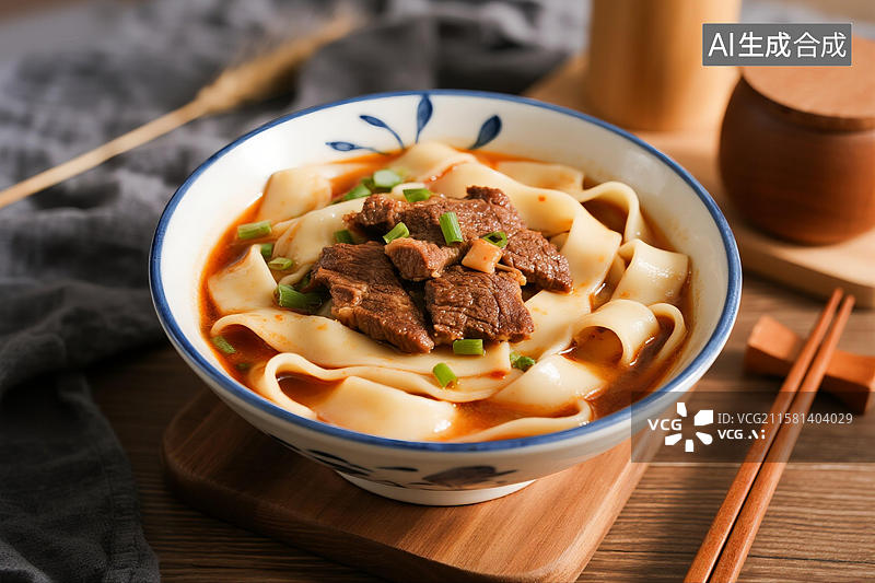 【AI数字艺术】牛肉面图片素材