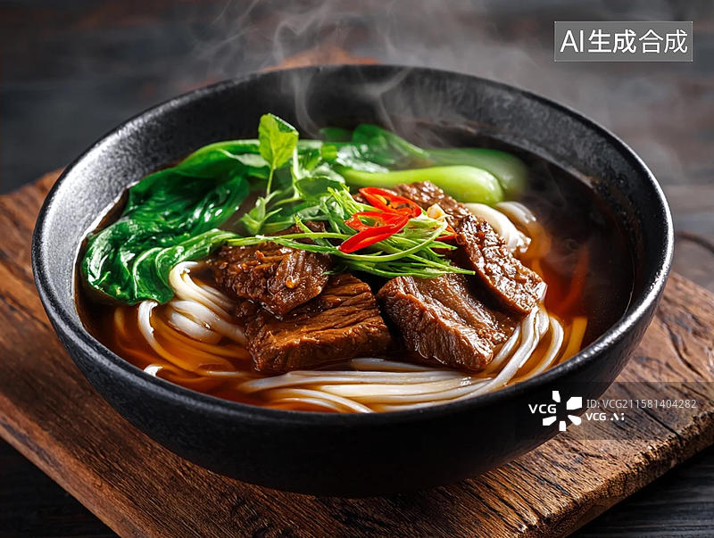 【AI数字艺术】牛肉面图片素材