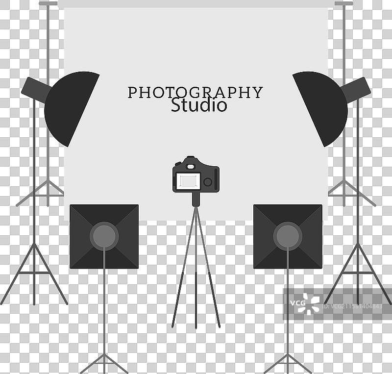 设备齐全的摄影工作室图片素材