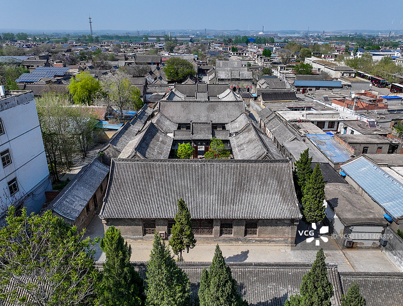 河南省安阳市马氏庄园航拍图片素材