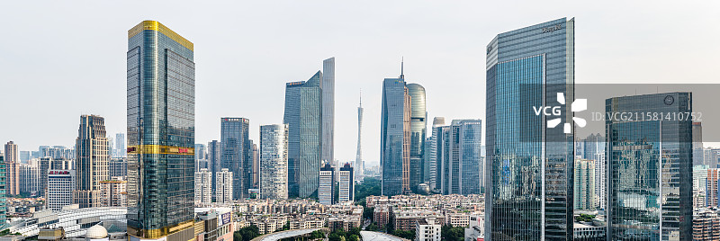 中国广东省广州市天河区CBD中轴线图片素材
