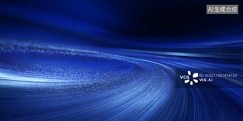 【AI数字艺术】动感光带背景图片素材