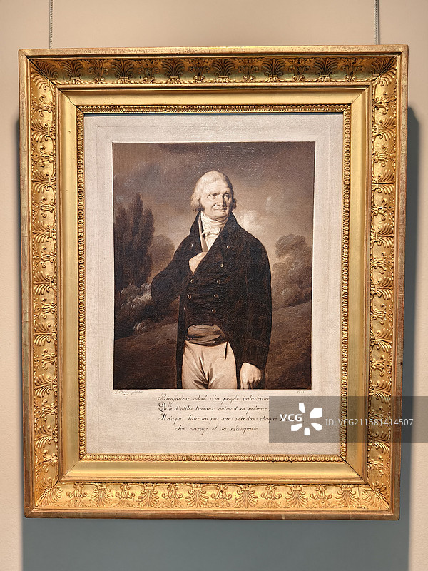 视觉陷阱：克里斯托夫-菲利普·奥伯坎普夫的肖像 1815年 油彩、画布图片素材