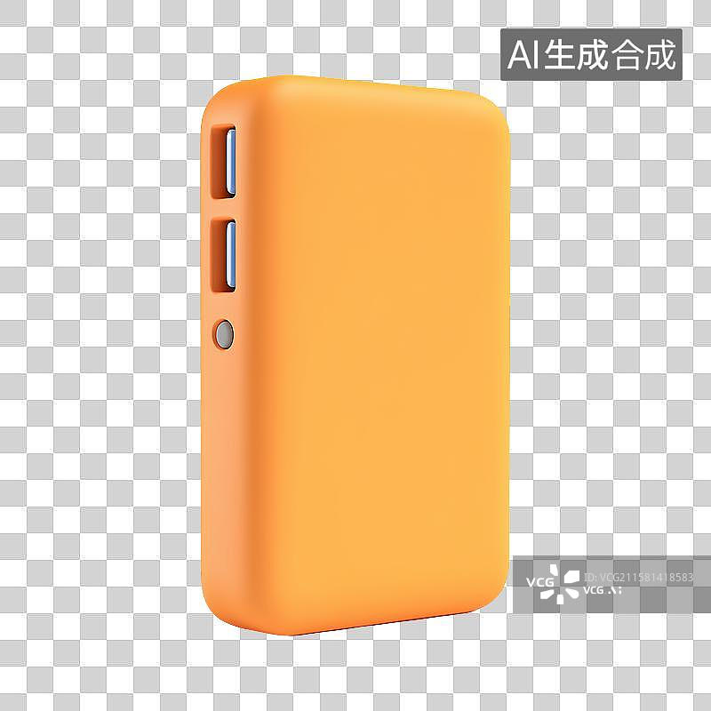 【AI数字艺术】3D风格充电宝元素图片素材