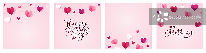 母亲节社交方形横幅模板图片素材