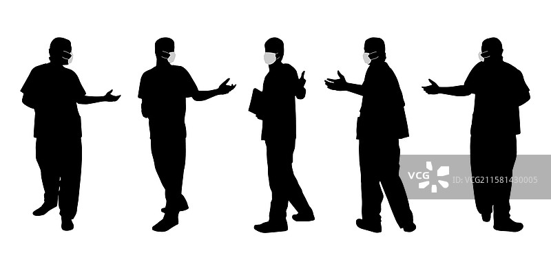 概念性剪影：男性在工作时图片素材