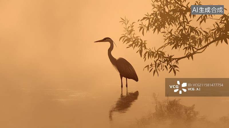 【AI数字艺术】中国风，国画，二十四节气白露图片素材