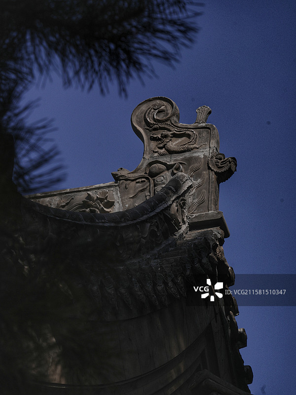 五台山塔院寺，位于台怀镇，是 “五大禅林” 之一，寺以塔名，大白塔为标志，建筑雄伟，文化底蕴深厚图片素材