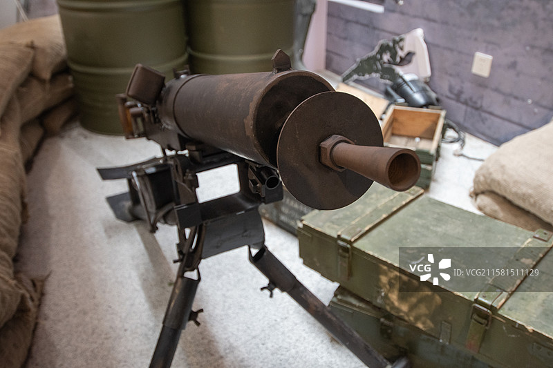 马克沁重机枪模型图片素材