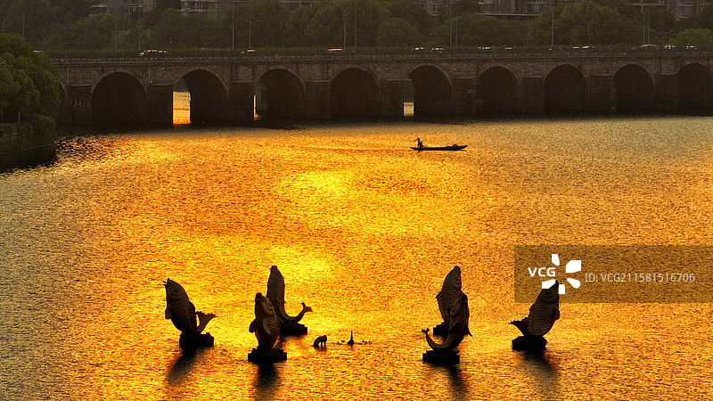 金色婺江图片素材