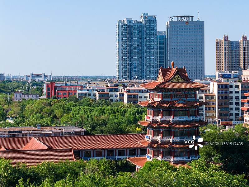 沧州清风楼风光图片素材