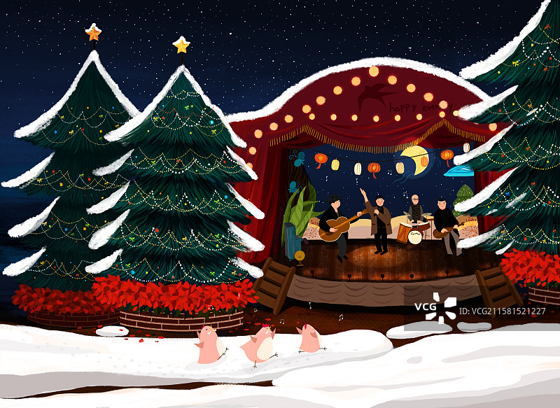 圣诞节音乐会图片素材