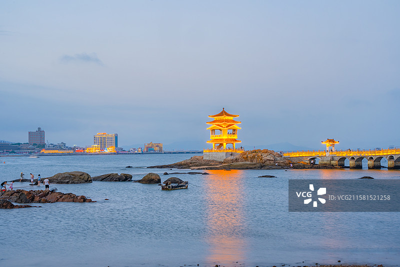 葫芦岛市兴城海滨风景区名胜景观三礁揽胜图片素材