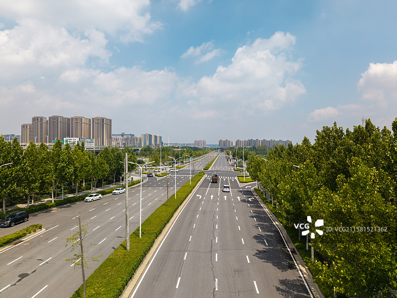 城市风光与道路图片素材