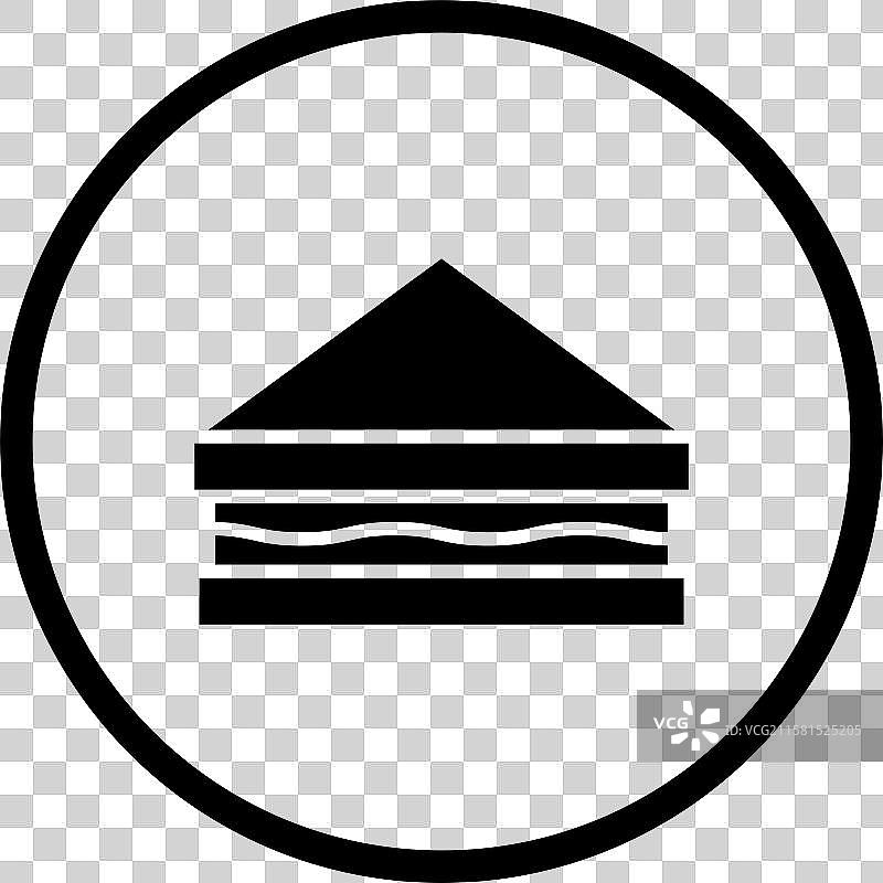 三明治图标设计图片素材