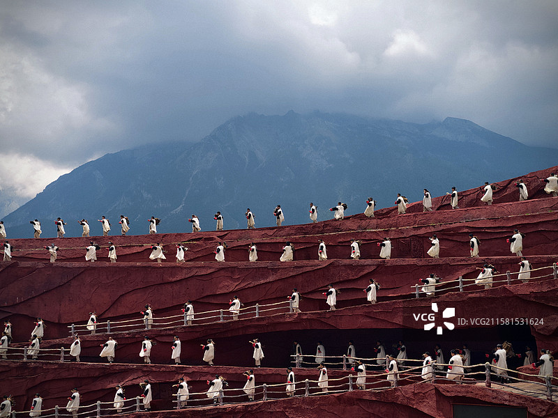 云南丽江印象丽江表演图片素材