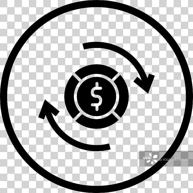 资金流动图标设计图片素材