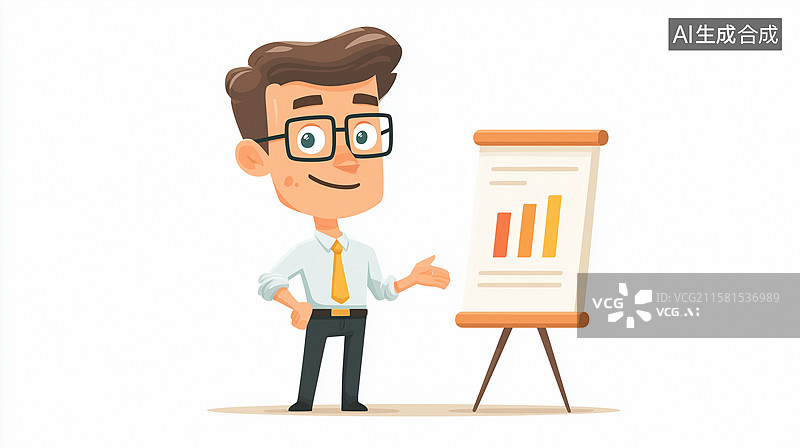 【AI数字艺术】商务人士在演讲图片素材