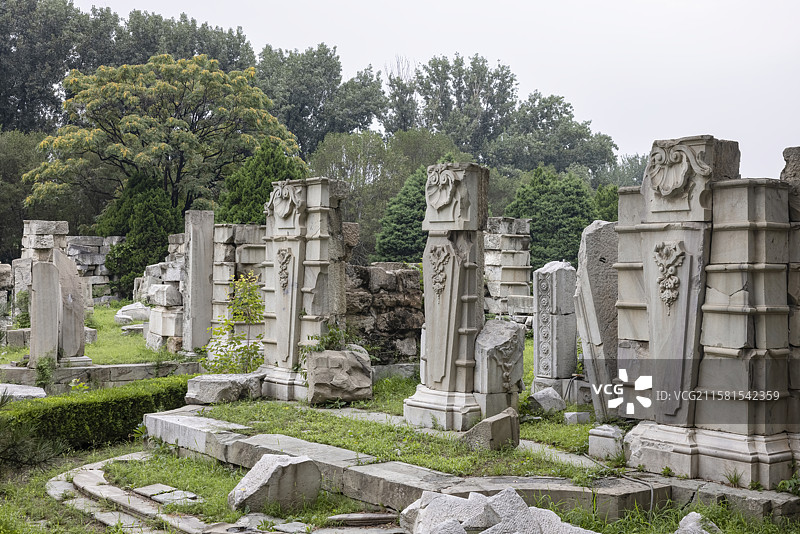 北京圆明园西洋楼遗址图片素材