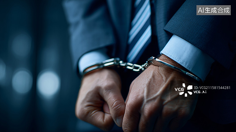 【AI数字艺术】镣铐下的商务犯罪图片素材