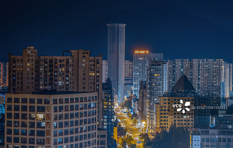 城市夜景图片素材
