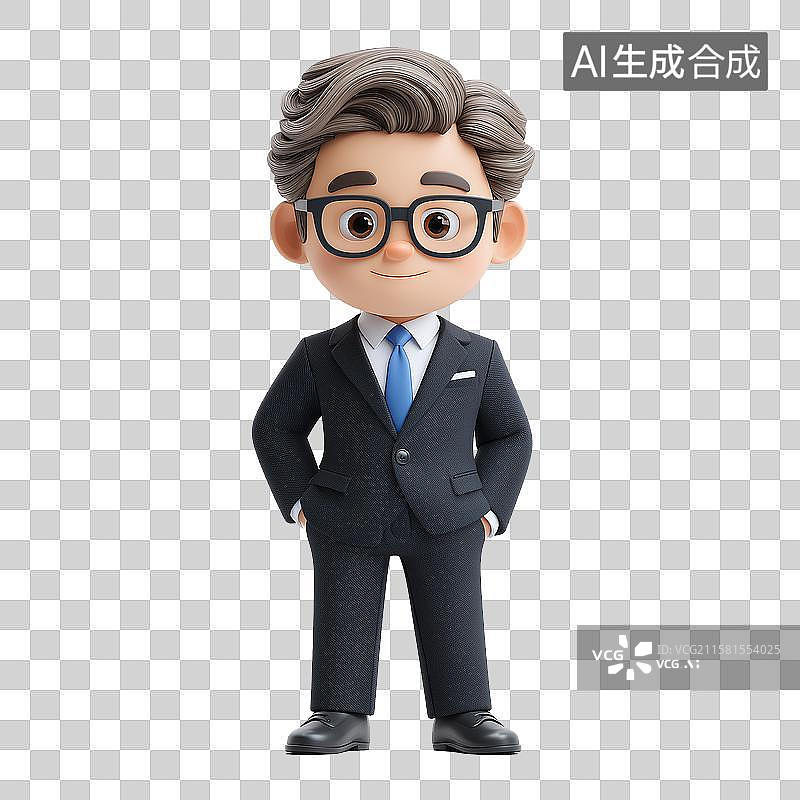 【AI数字艺术】商务男士形象图片素材