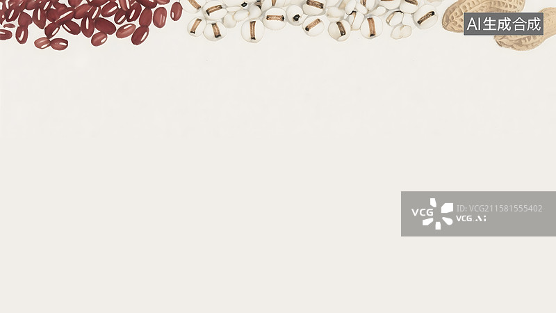 【AI数字艺术】干货杂粮五谷水墨画居上图片素材