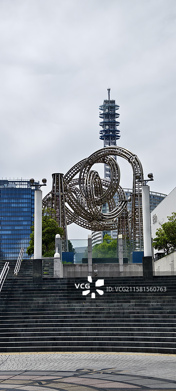 横滨地标大厦雕塑图片素材
