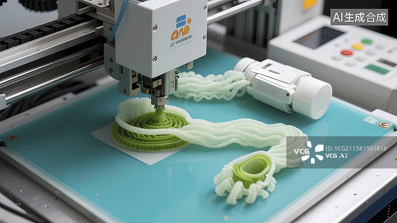 【AI数字艺术】有机机器人生物打印​图片素材