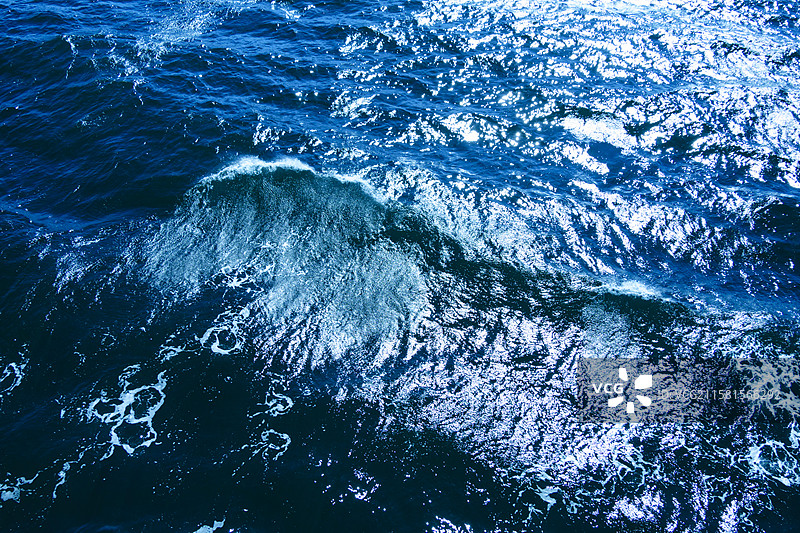 海洋涌浪，美国，水面特写，海浪和涌浪，普吉特海湾，西雅图。图片素材