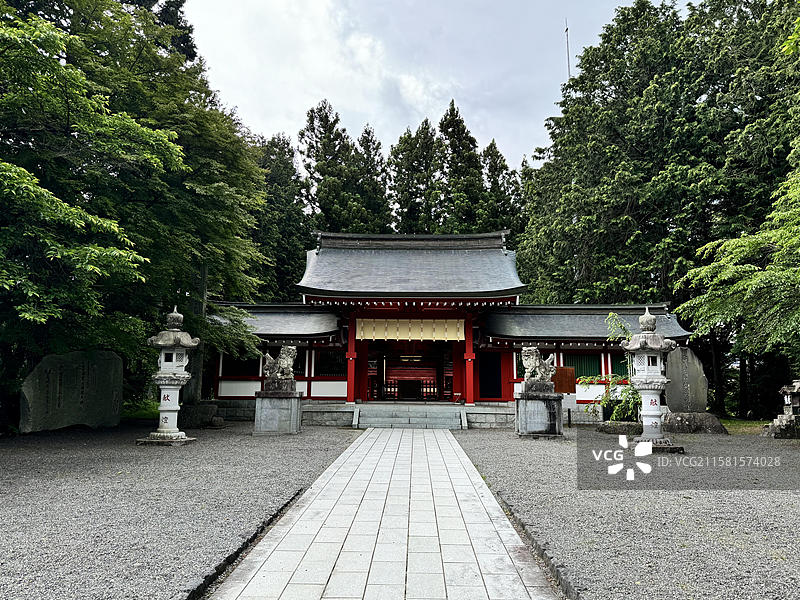 美丽的富士山，山梨县，日本图片素材