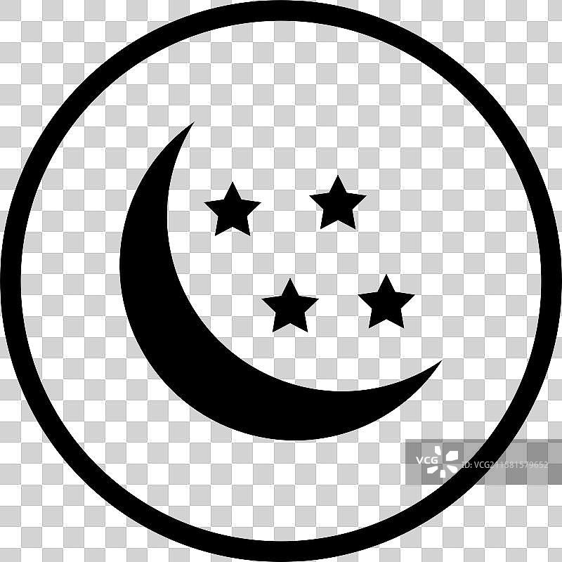 半月图标设计图片素材