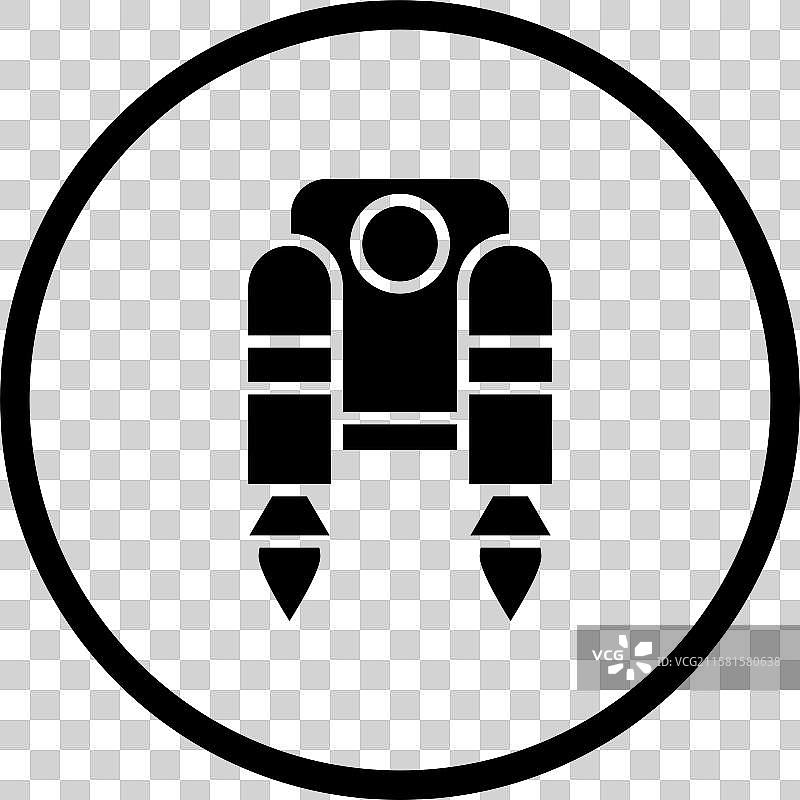 喷气背包图标设计图片素材