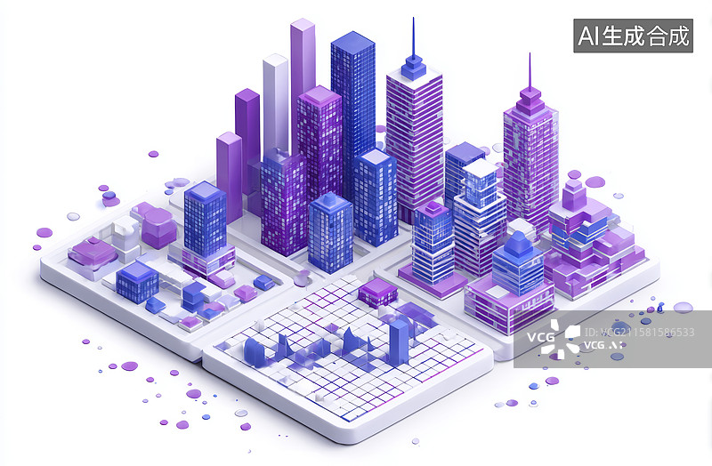【AI数字艺术】未来城市景观图图片素材