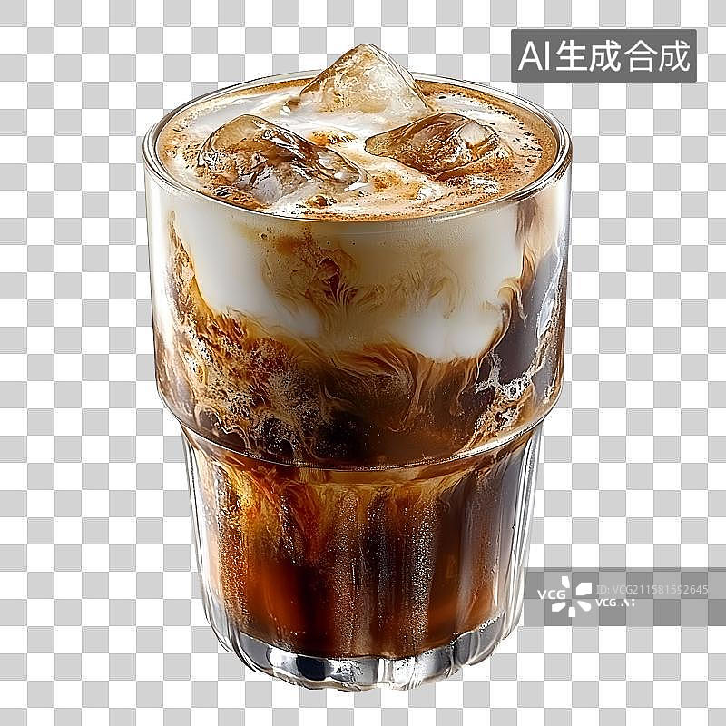 【AI数字艺术】冰镇咖啡图片素材