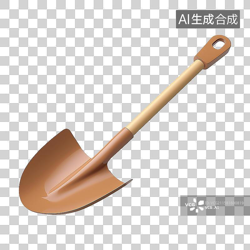 【AI数字艺术】3D风格铲子元素图片素材