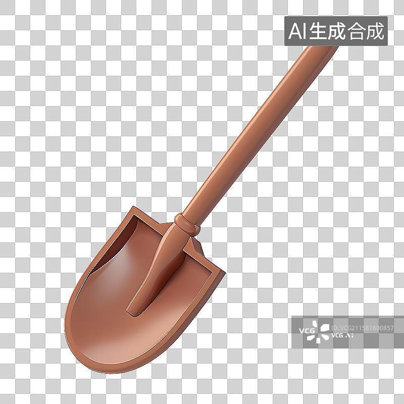 【AI数字艺术】3D风格铲子元素图片素材