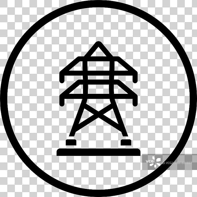 电塔图标设计图片素材