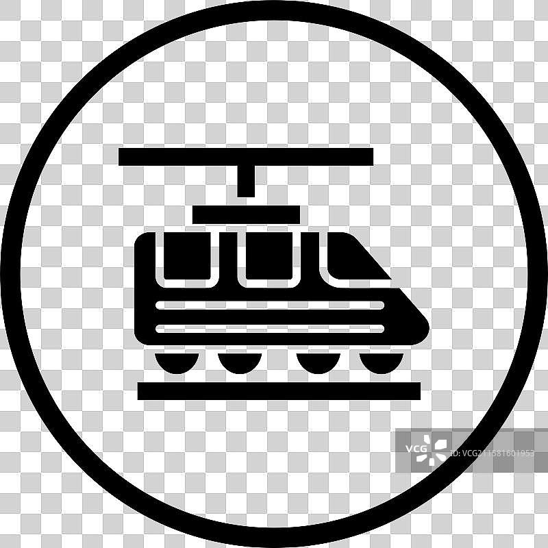 电动火车图标设计图片素材