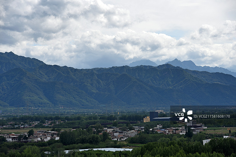 长安南望终南图片素材