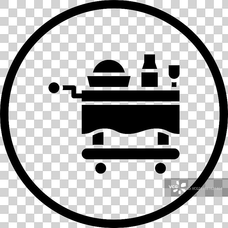 食品推车图标设计图片素材