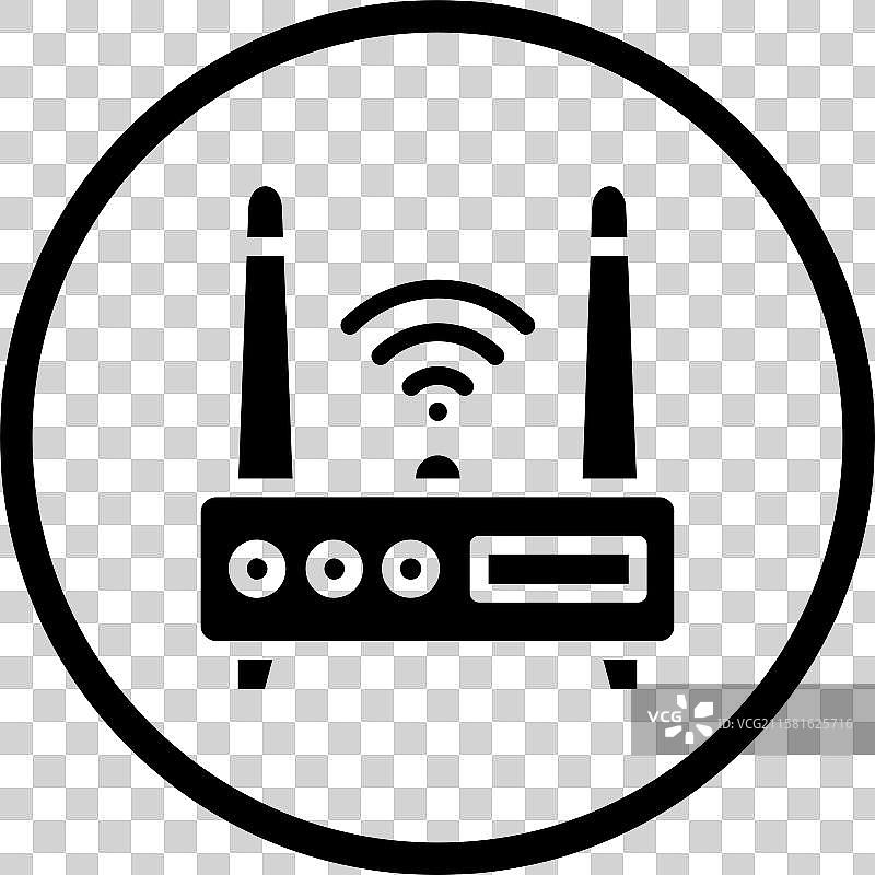 WiFi路由器图标设计图片素材