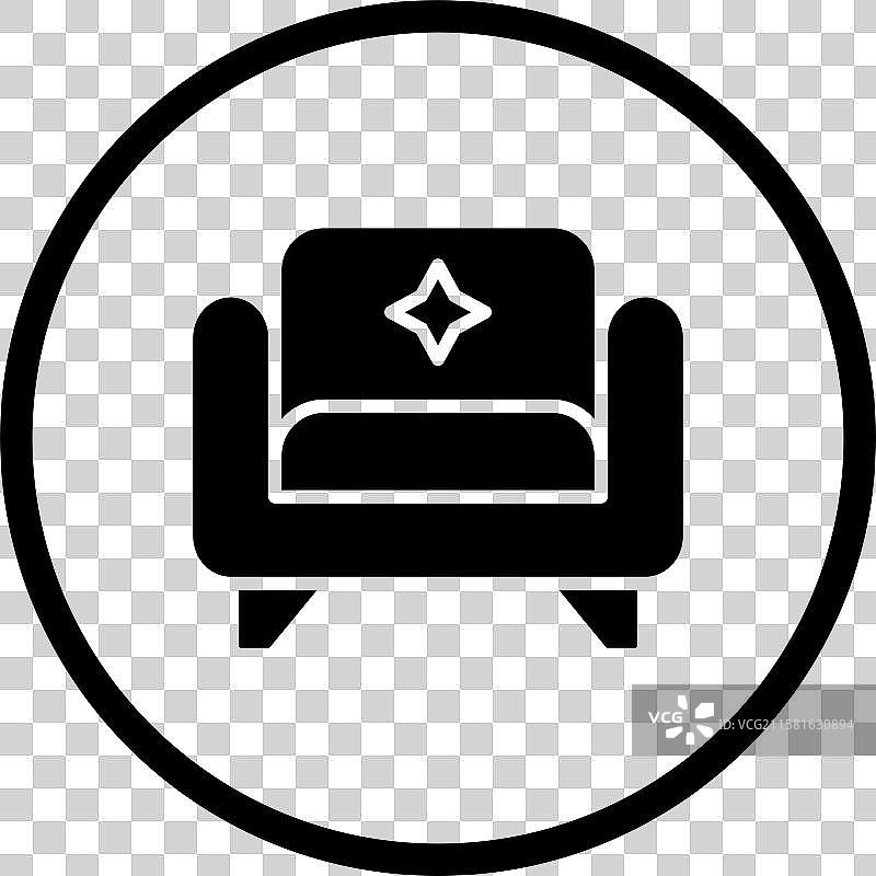 扶手椅图标设计图片素材