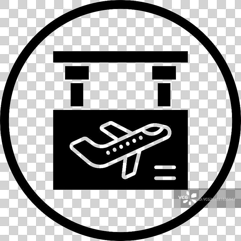 登机口图标设计图片素材