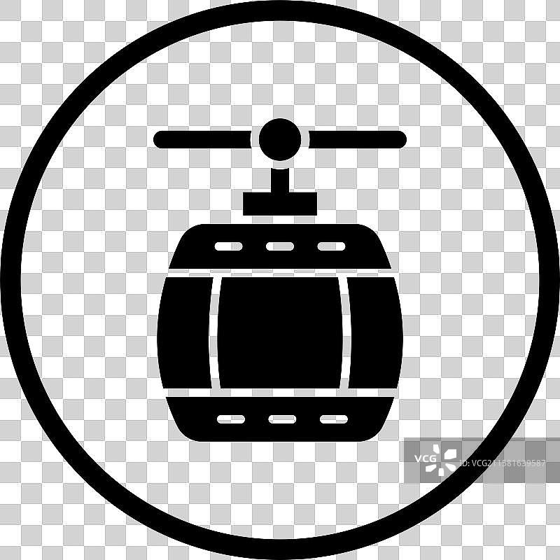 缆车图标设计图片素材